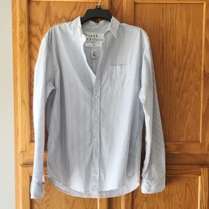 Frank & Eileen Blue Casual Button Down Shirt/Mens